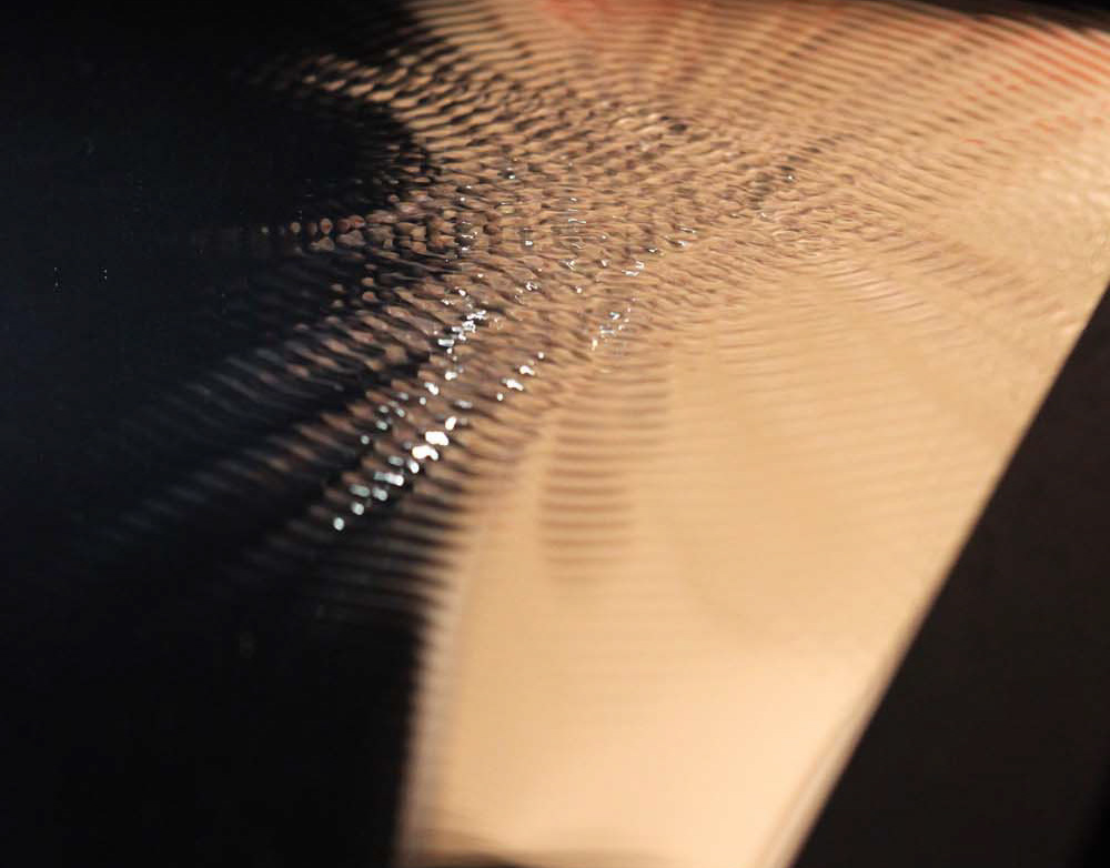 Sound Wave light and water installation